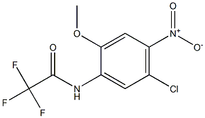 N-{5-chloro-4-nitro-2-methoxyphenyl}-2,2,2-trifluoroacetamide Struktur