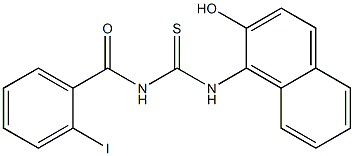 N-(2-hydroxy-1-naphthyl)-N'-(2-iodobenzoyl)thiourea Struktur