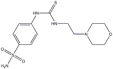 4-[({[2-(4-morpholinyl)ethyl]amino}carbothioyl)amino]benzenesulfonamide Struktur