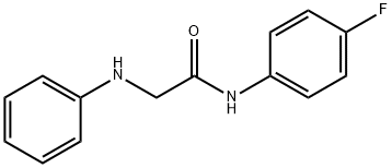 N-(4-fluorophenyl)-2-(phenylamino)acetamide Struktur