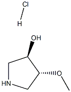 (3R,4R)-4-methoxypyrrolidin-3-ol hydrochloride Struktur