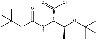 (2S,3S)-3-(tert-butoxy)-2-{[(tert-butoxy)carbonyl]amino}butanoic acid Struktur