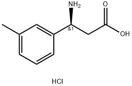 (S)-3-AMINO-3-(3-METHYL-PHENYL)-PROPIONIC ACID HYDROCHLORIDE Struktur