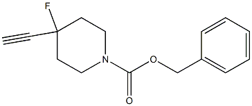 benzyl 4-ethynyl-4-fluoropiperidine-1-carboxylate Struktur