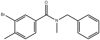 N-benzyl-3-bromo-N,4-dimethylbenzamide Struktur