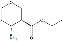 ethyl (3R,4R)-4-aminotetrahydro-2H-pyran-3-carboxylate Struktur