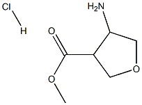 methyl 4-aminotetrahydrofuran-3-carboxylate hydrochloride Struktur