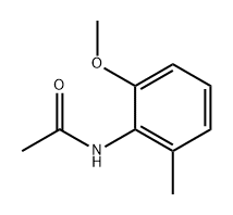 N-(2-methoxy-6-methylphenyl)acetamide Struktur