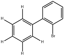 2-bromobiphenyl-2',3',4',5',6'-d5 Struktur