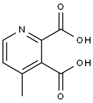 2,3-Pyridinedicarboxylic acid, 4-methyl- Struktur