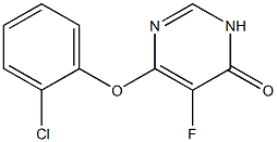 4(3H)-Pyrimidinone,6-(2-chlorophenoxy)-5-fluoro- Struktur