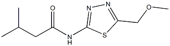 N-[5-(methoxymethyl)-1,3,4-thiadiazol-2-yl]-3-methylbutanamide Struktur