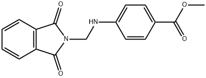 methyl 4-{[(1,3-dioxo-1,3-dihydro-2H-isoindol-2-yl)methyl]amino}benzoate Struktur