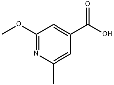 2-methoxy-6-methylisonicotinic acid Struktur