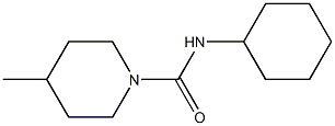 N-cyclohexyl-4-methyl-1-piperidinecarboxamide Struktur