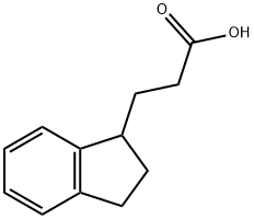 3-(2,3-dihydro-1H-inden-1-yl)propanoic acid Struktur