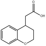 2-(chroman-4-yl)acetic acid Struktur