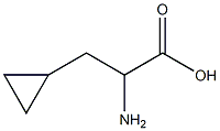 2-amino-3-cyclopropyl-propionic acid Struktur