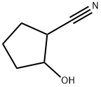 2-hydroxycyclopentane-1-carbonitrile Struktur