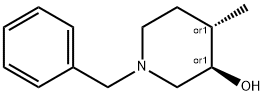 (3R,4S)-1-benzyl-4-methylpiperidin-3-ol Struktur