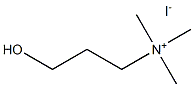 (3-hydroxypropyl)trimethylazanium iodide Struktur