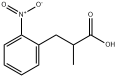 2-Methyl-3-(2-nitrophenyl)propanoic Acid Struktur