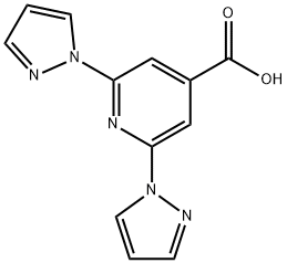 2,6-bis(1H-pyrazol-1-yl)isonicotinic acid Struktur