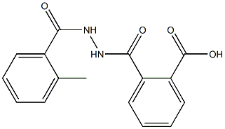 2-{[2-(2-methylbenzoyl)hydrazino]carbonyl}benzoic acid Struktur