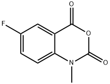 2H-3,1-Benzoxazine-2,4(1H)-dione, 6-fluoro-1-methyl- Struktur