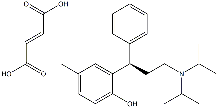 (R)-Tolterodine Fumarate Struktur