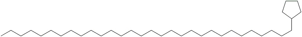 Triacontylcyclopentane. Struktur