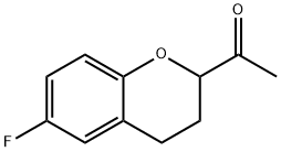 1-(6-fluoro-3,4-dihydro-2H-1-benzopyran-2-yl)ethan-1-one Struktur