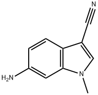 6-amino-1-methyl-1H-indole-3-carbonitrile Struktur