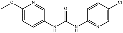 N-(5-chloro-2-pyridyl)-N'-(6-methoxy-3-pyridyl)urea Struktur