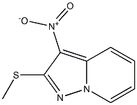 2-(methylthio)-3-nitropyrazolo[1,5-a]pyridine Struktur