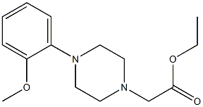 ethyl 2-[4-(2-methoxyphenyl)piperazin-1-yl]acetate Struktur