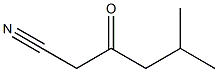 5-methyl-3-oxohexanenitrile Struktur