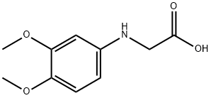 2-[(3,4-dimethoxyphenyl)amino]acetic acid Struktur