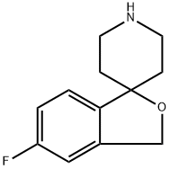 5-Fluoro-3H-spiro[isobenzofuran-1,4'-piperidine] Struktur