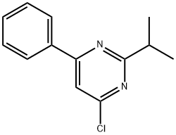 4-chloro-2-(iso-propyl)-6-phenylpyrimidine Struktur