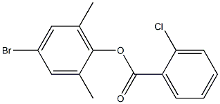 4-bromo-2,6-dimethylphenyl 2-chlorobenzoate Struktur