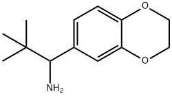 1-(2,3-dihydro-1,4-benzodioxin-6-yl)-2,2-dimethylpropan-1-amine Struktur