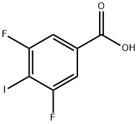 Benzoic acid, 3,5-difluoro-4-iodo- Struktur