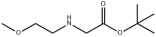 tert-butyl 2-[(2-methoxyethyl)amino]acetate Struktur