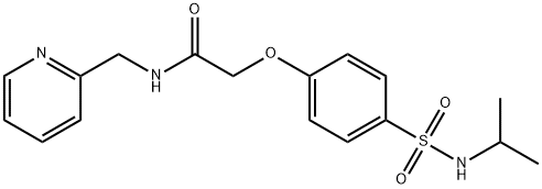 2-{4-[(isopropylamino)sulfonyl]phenoxy}-N-(2-pyridinylmethyl)acetamide Struktur