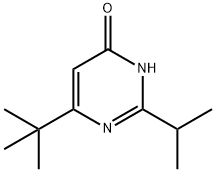 4-(tert-butyl)-6-hydroxy-2-(propan-2-yl)pyrimidine Struktur