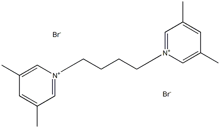 1,1'-TETRAMETHYLENEBIS(3,5-DIMETHYLPYRIDINIUM BROMIDE) Struktur