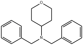 2H-Pyran-4-amine, tetrahydro-N,N-bis(phenylmethyl)- Struktur