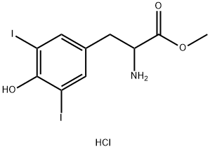 3,5-diiodo- Tyrosine methyl ester, hydrochloride Struktur