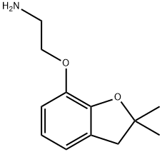 2-(2,2-Dimethyl-2,3-dihydro-benzofuran-7-yloxy)-ethylamine Struktur